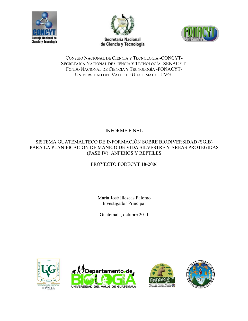 Inventario De Especies De Herpetofauna De Las Colecciones