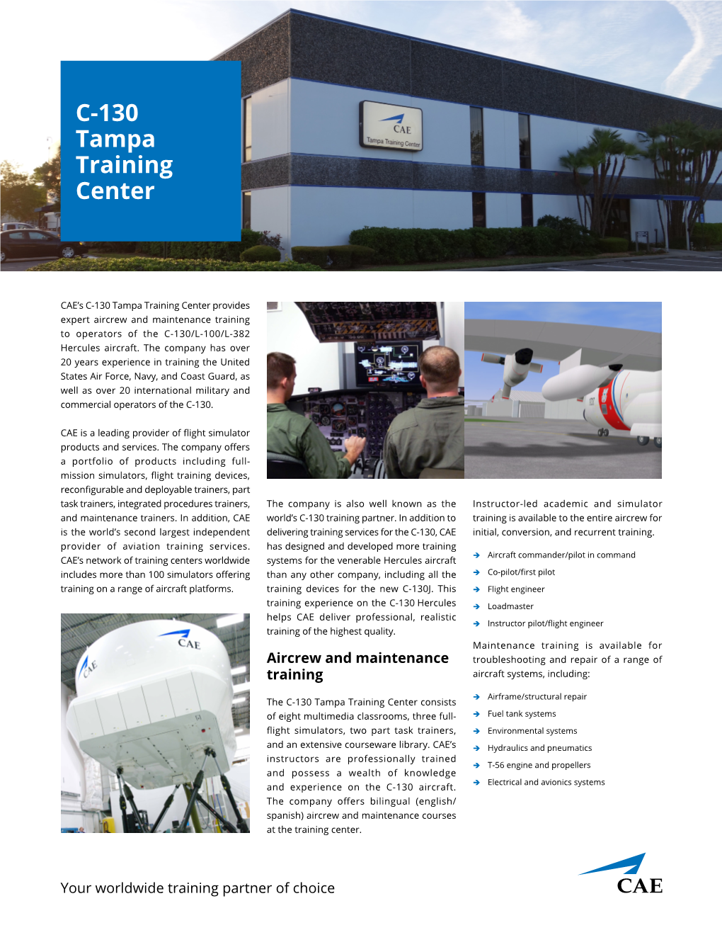 C-130 Tampa Training Center