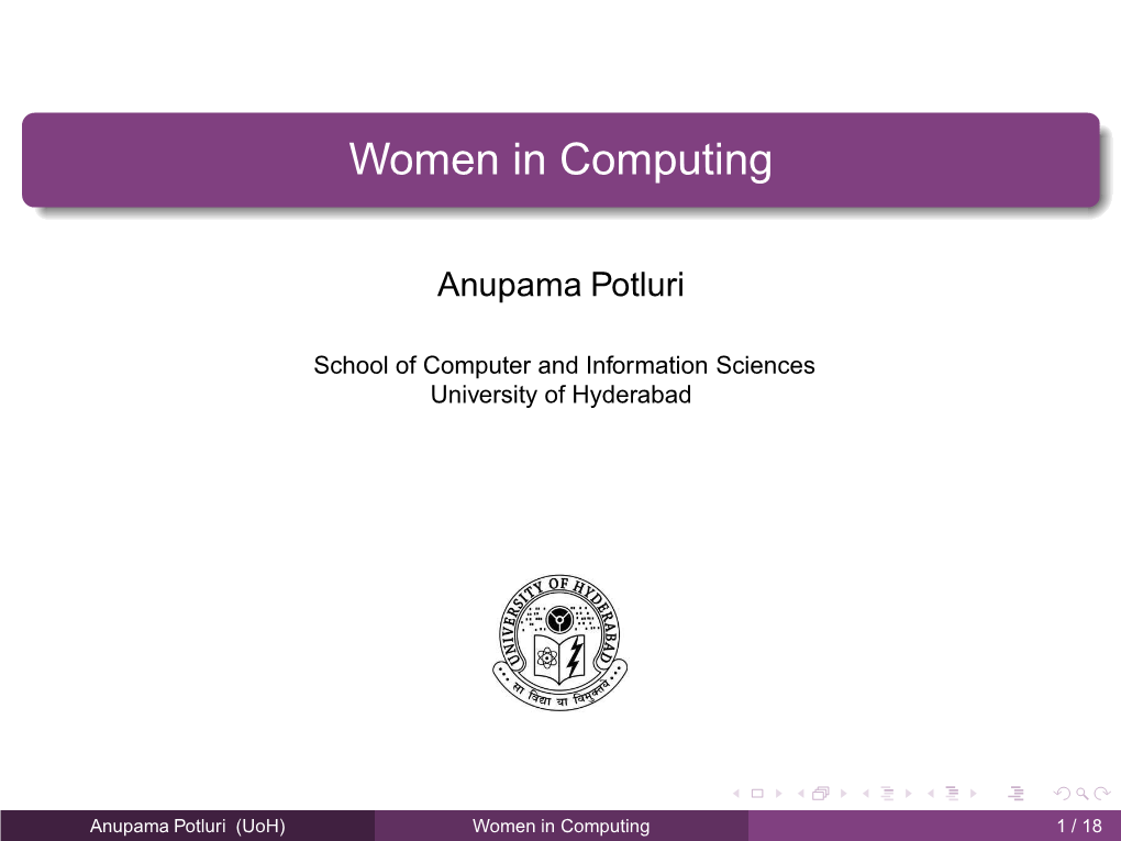 Women in Computing