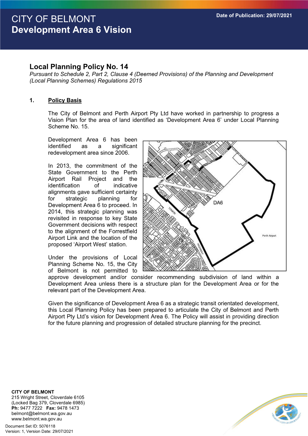 ECM 5076118 V1 Local Planning Policy No 14