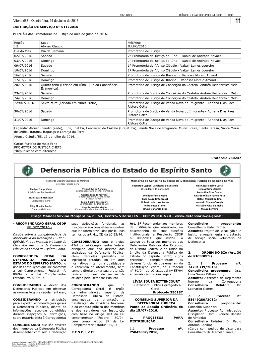 Defensoria Pública Do Estado Do Espírito Santo