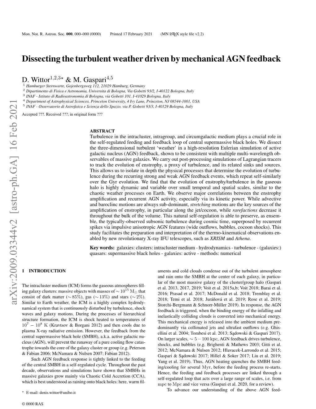 Dissecting the Turbulent Weather Driven by Mechanical AGN Feedback