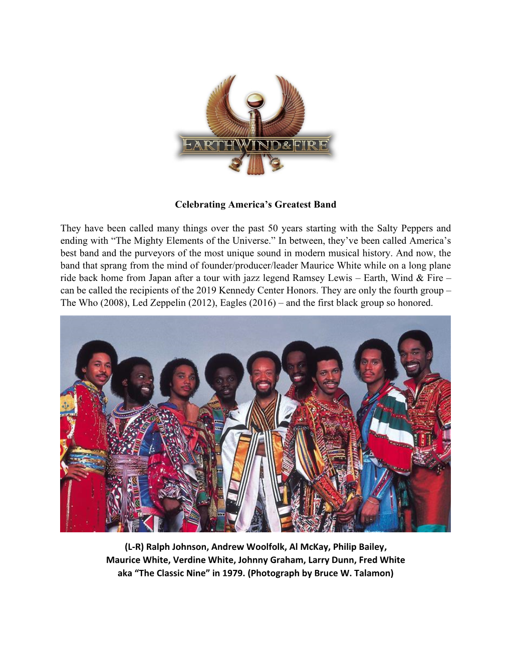 EWF Kennedy Center Honors Essay