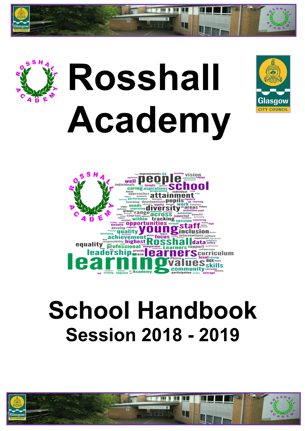 Rosshall Academy School Handbook