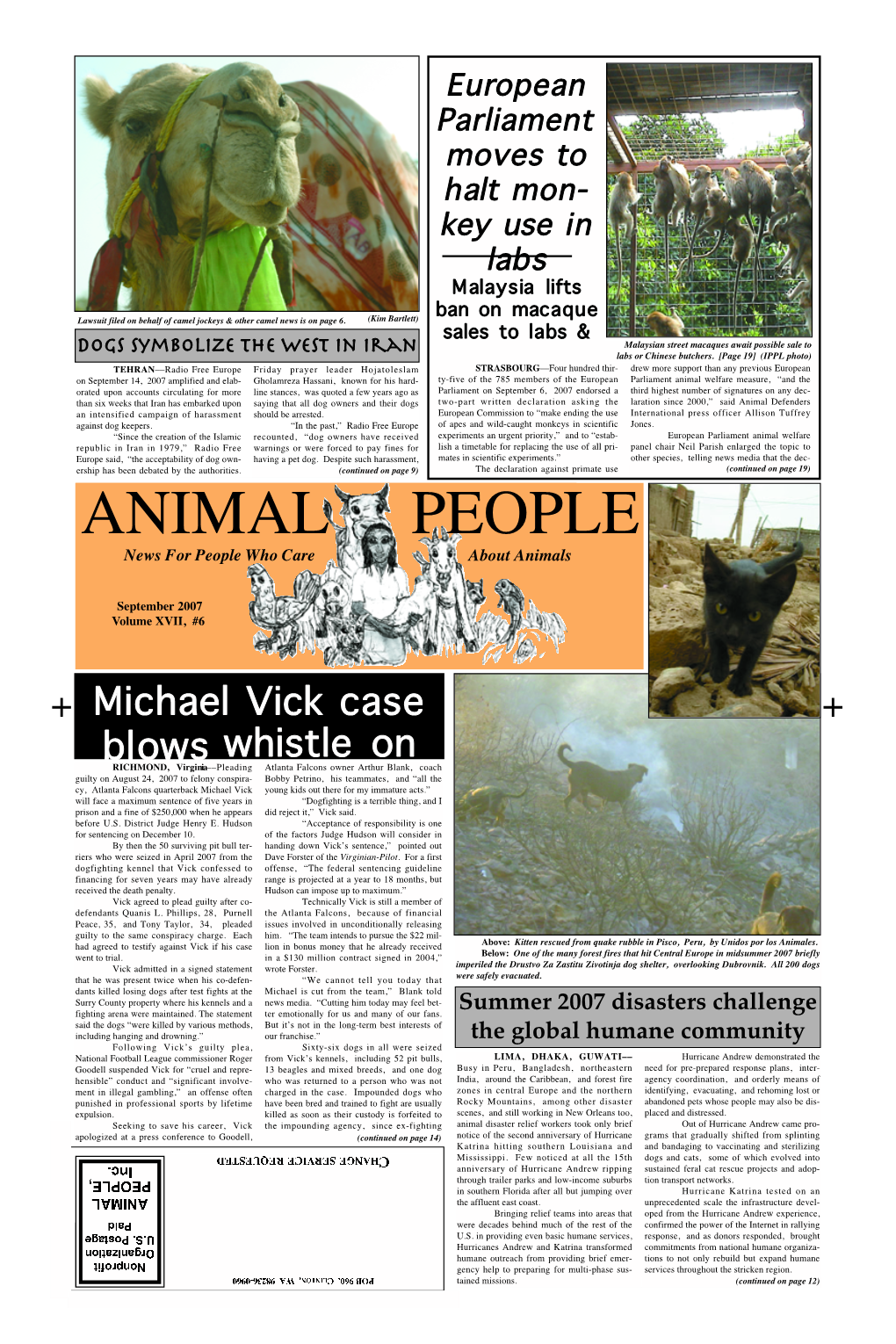 ANIMAL PEOPLE News for People Who Care About Animals