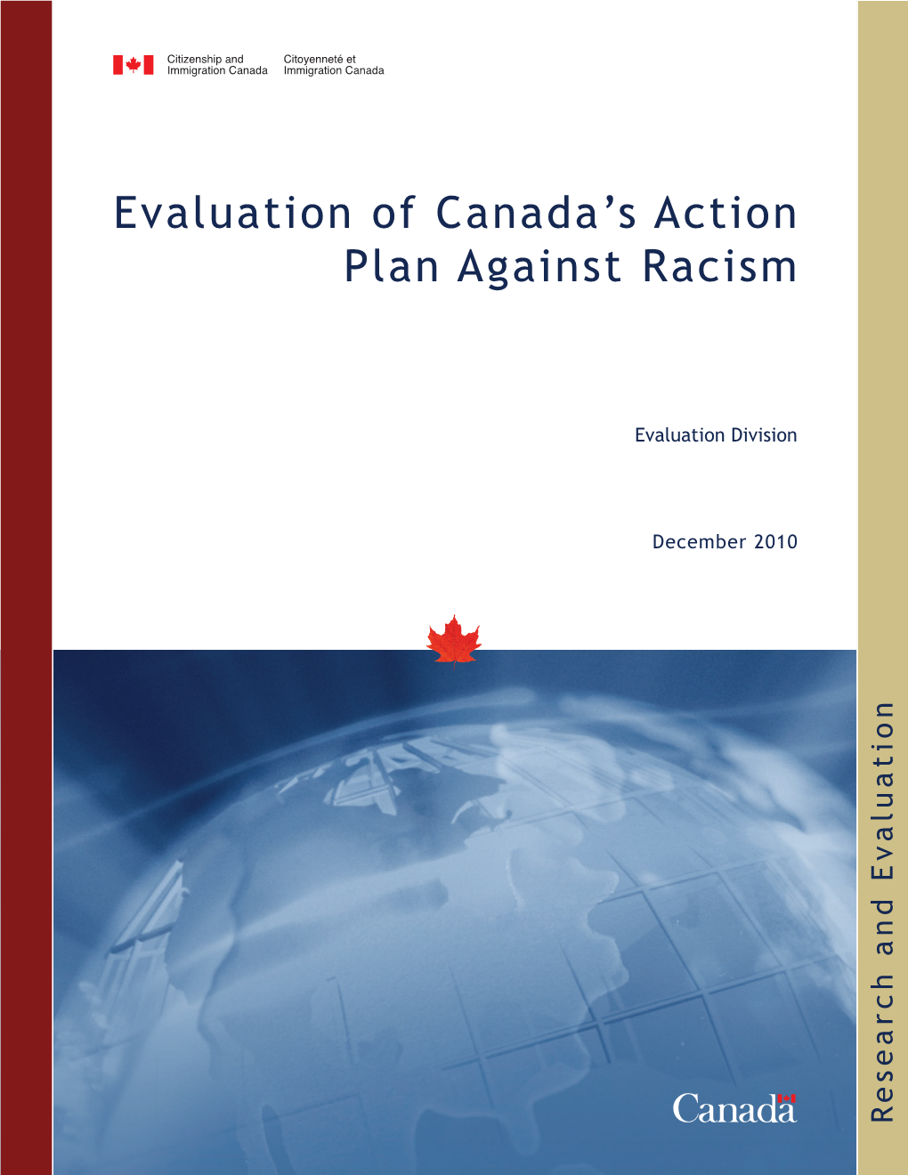 Evaluation of Canada's Action Plan Against Racism