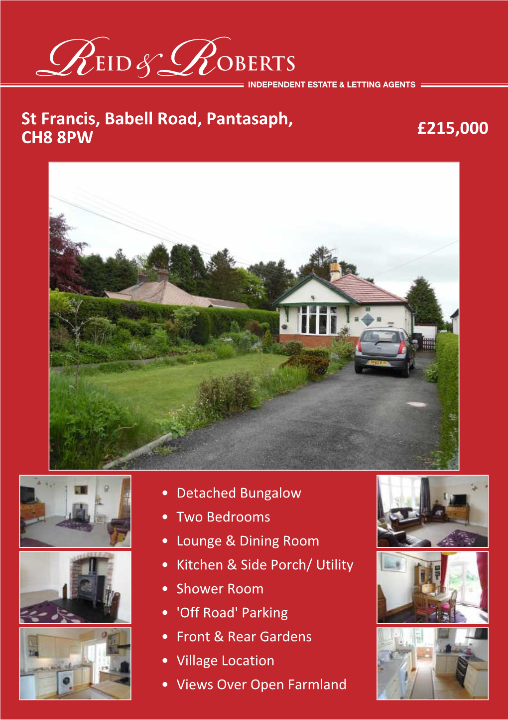 St Francis, Babell Road, Pantasaph, CH8 8PW £215,000