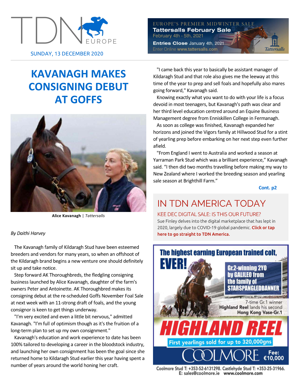 Tdn Europe • Page 2 of 7 • Thetdn.Com Sunday • 13 December 2020