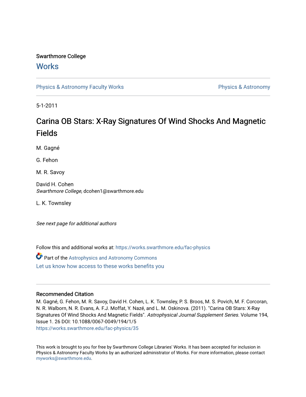 Carina OB Stars: X-Ray Signatures of Wind Shocks and Magnetic Fields