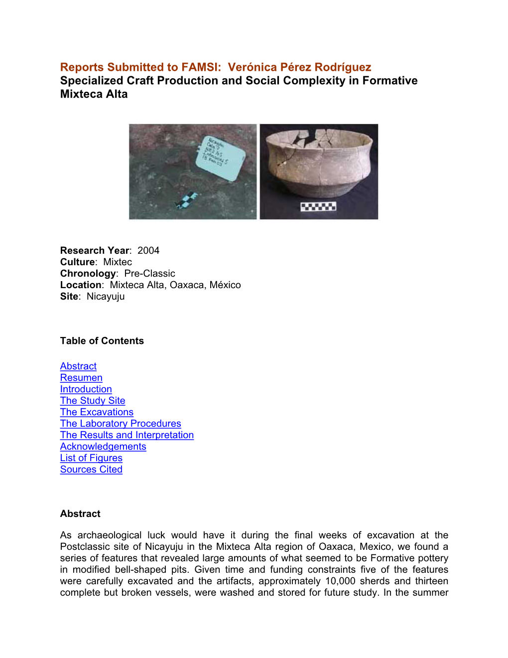 Specialized Craft Production and Social Complexity in Formative Mixteca Alta