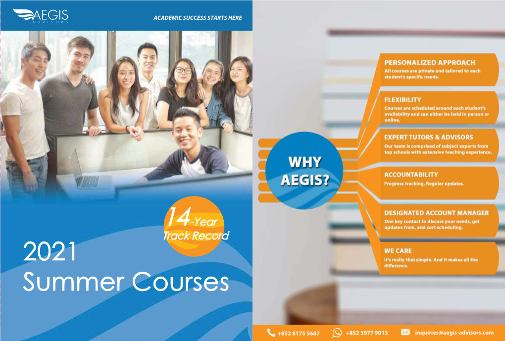 2021 Summer Courses