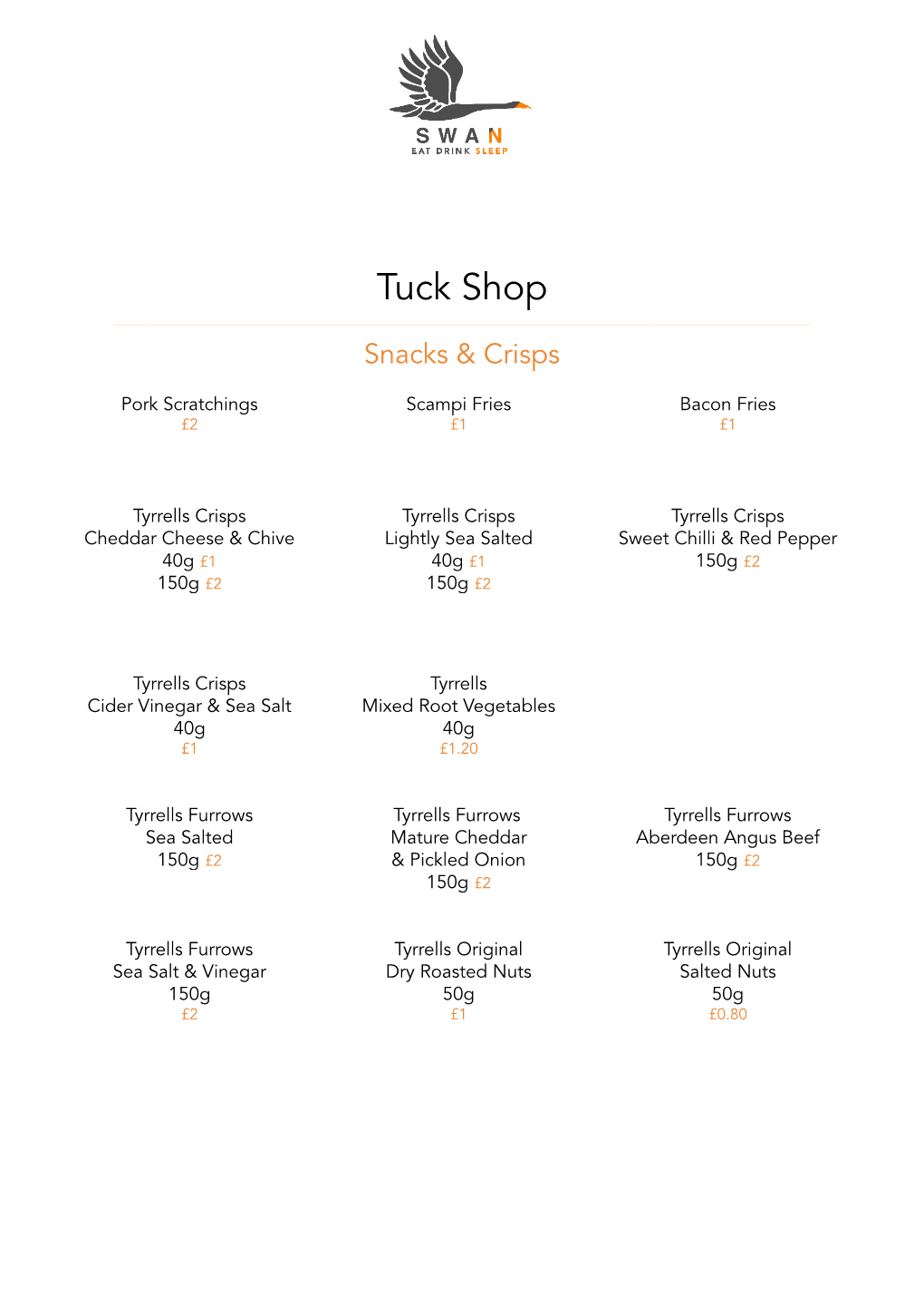 Tuck Shop Menu.Docx