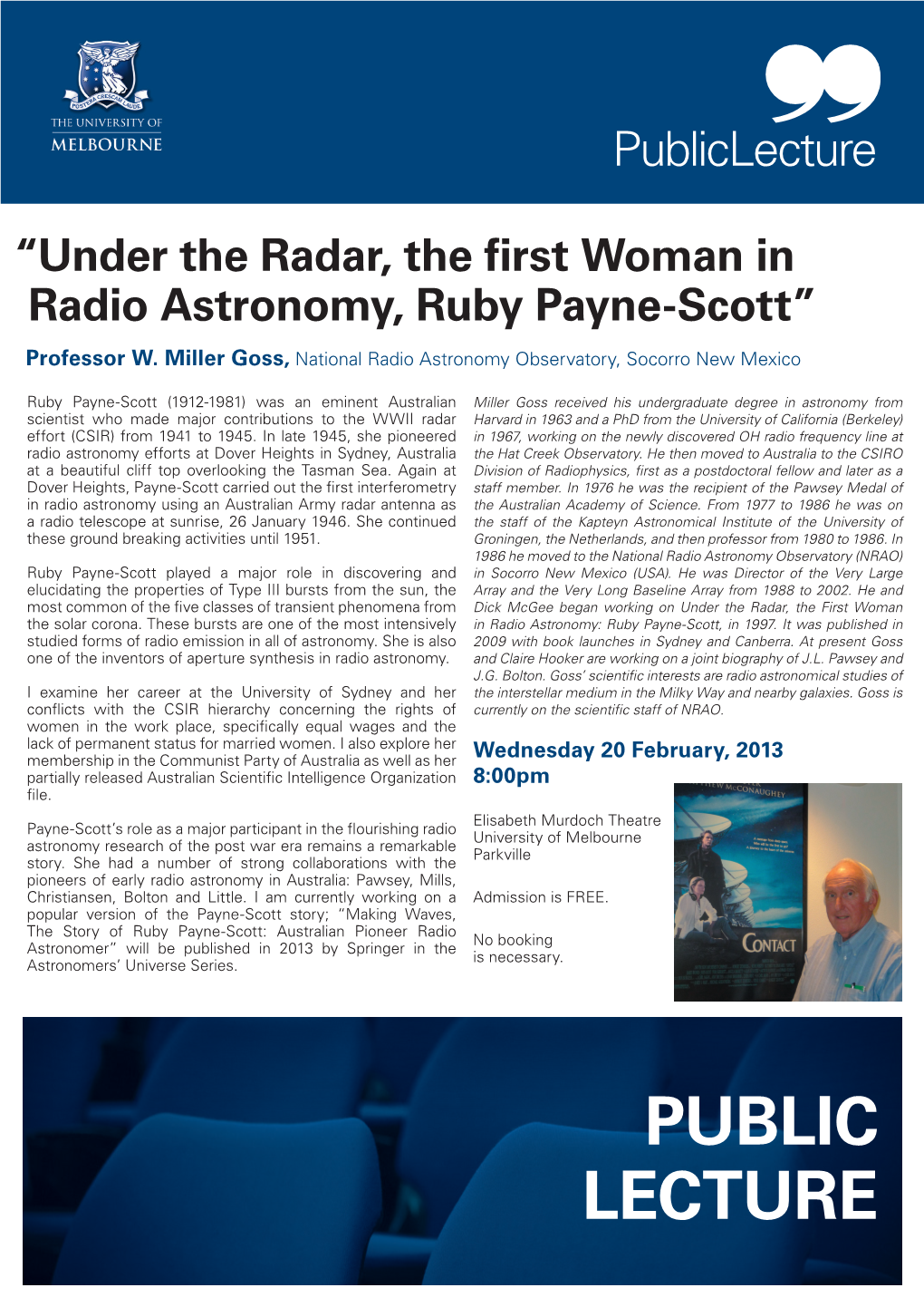 Under the Radar, the First Woman in Radio Astronomy, Ruby Payne-Scott”
