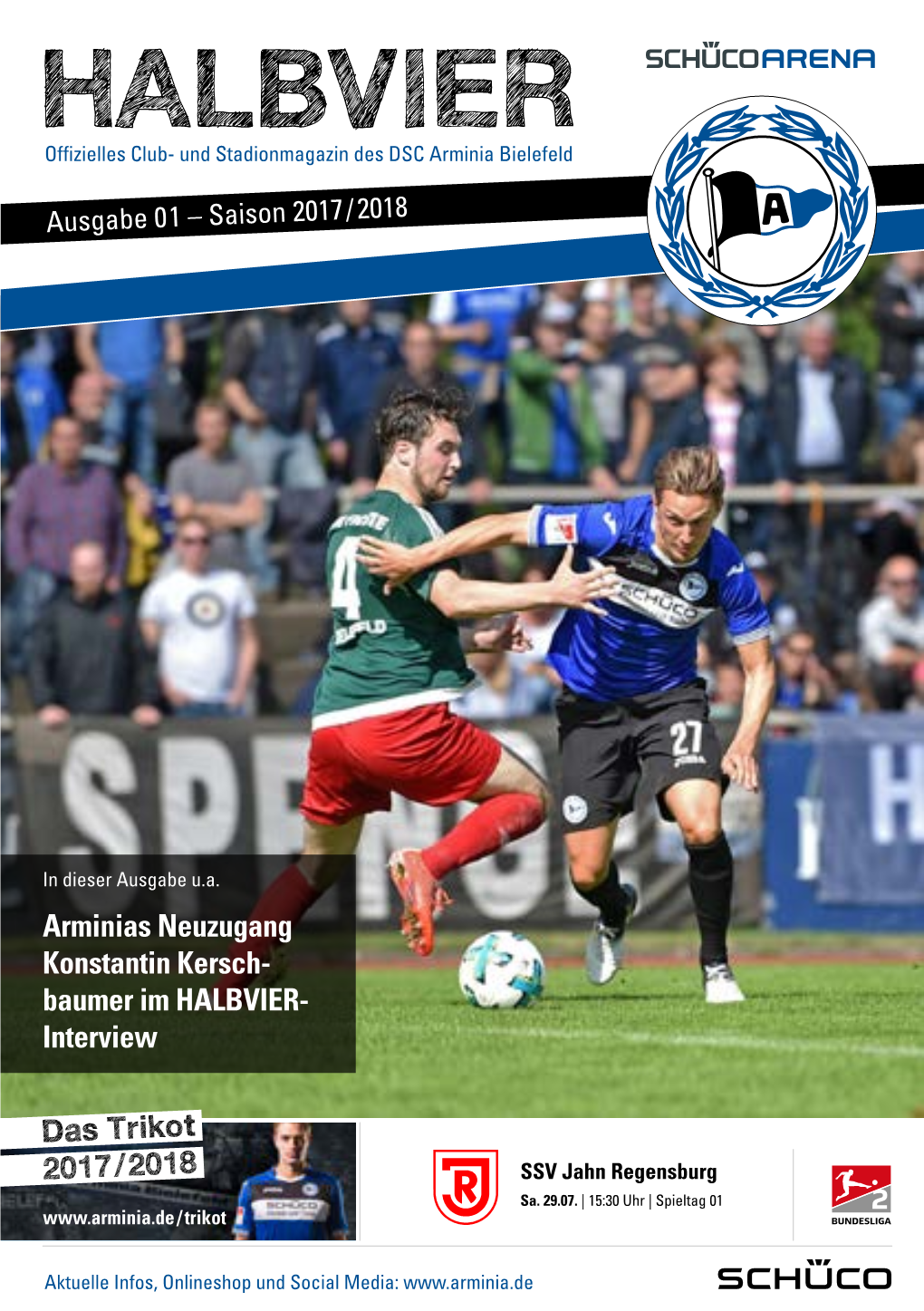 HALBVIER Offizielles Club- Und Stadionmagazin Des DSC Arminia Bielefeld