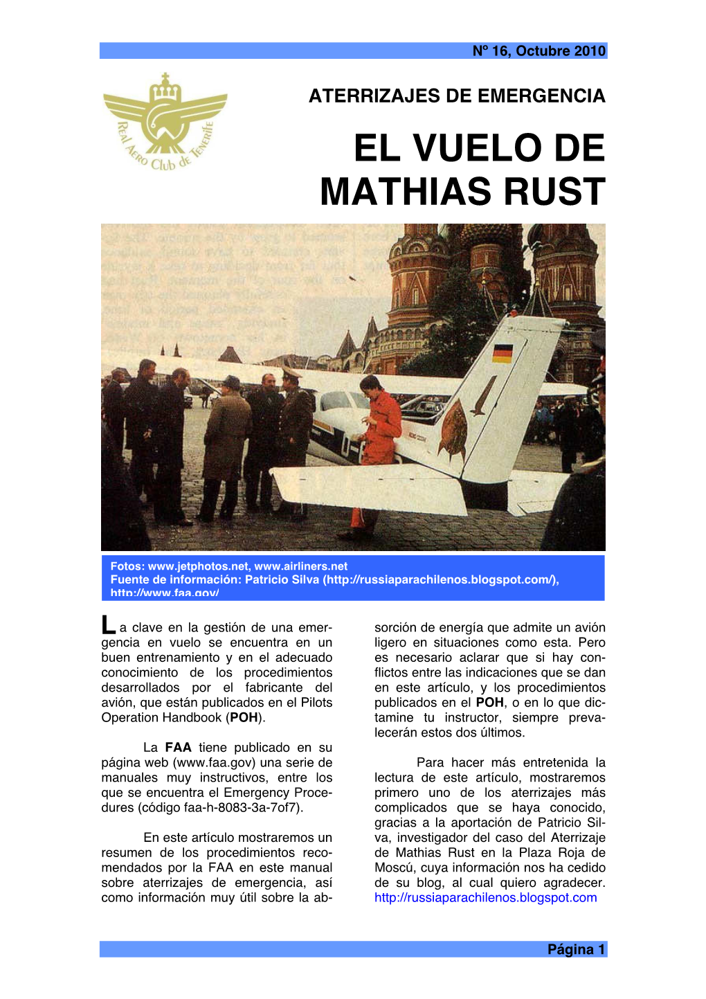 El Vuelo De Mathias Rust