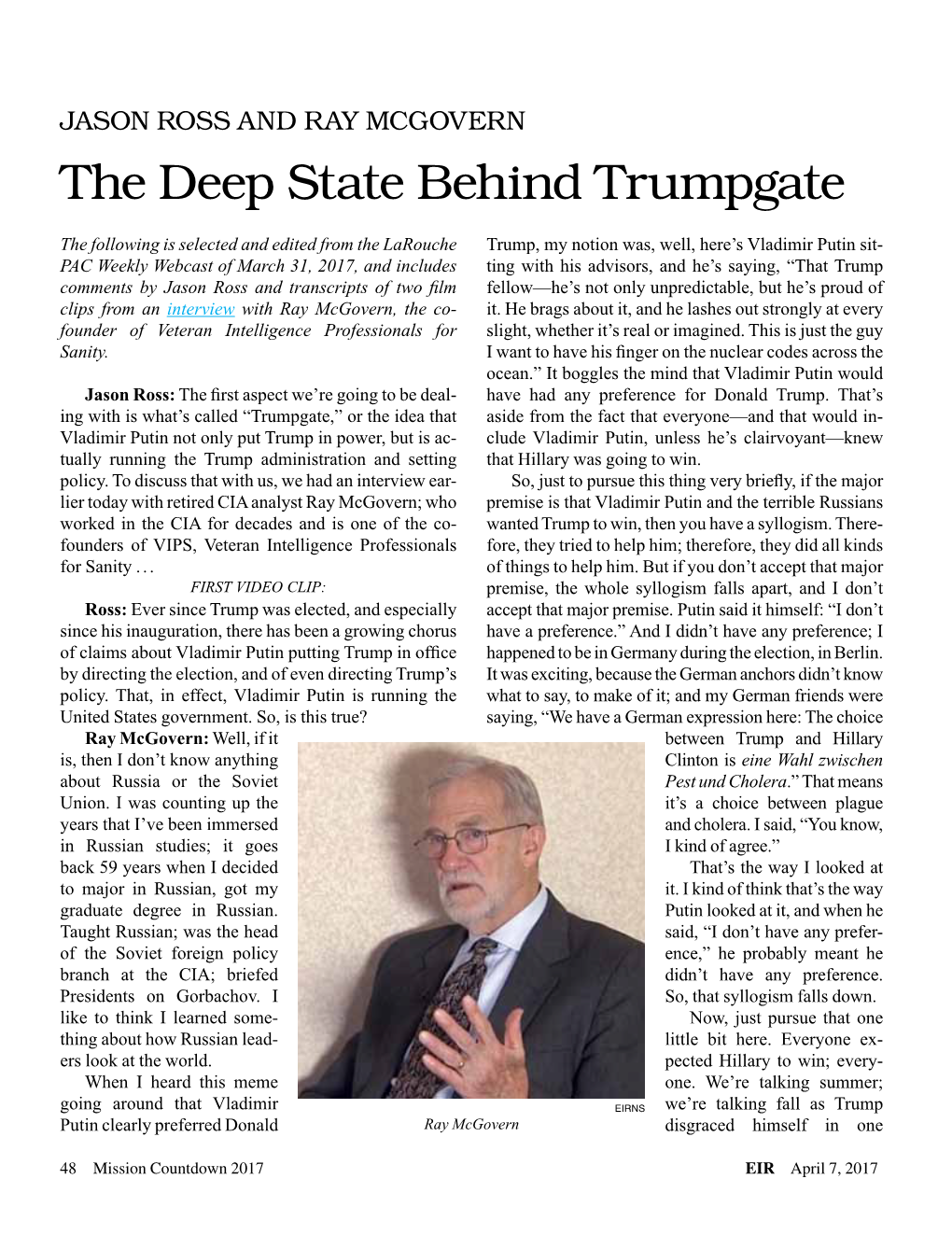 The Deep State Behind Trumpgate