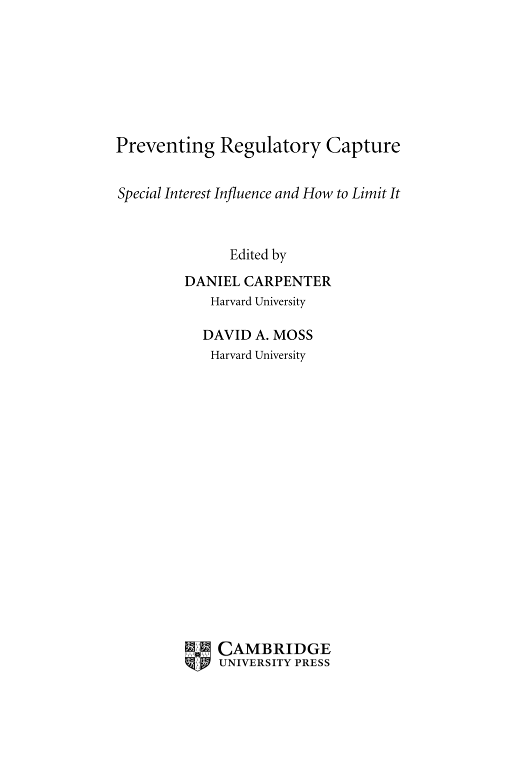 Regulatory Capture
