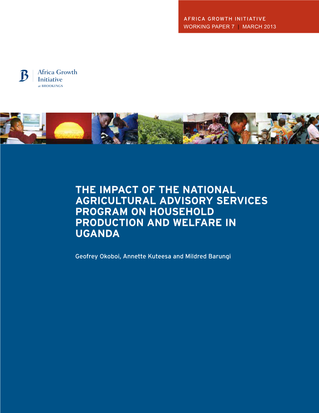 The Impact of the National Agricultural Advisory Services Program on Household Production and Welfare in Uganda