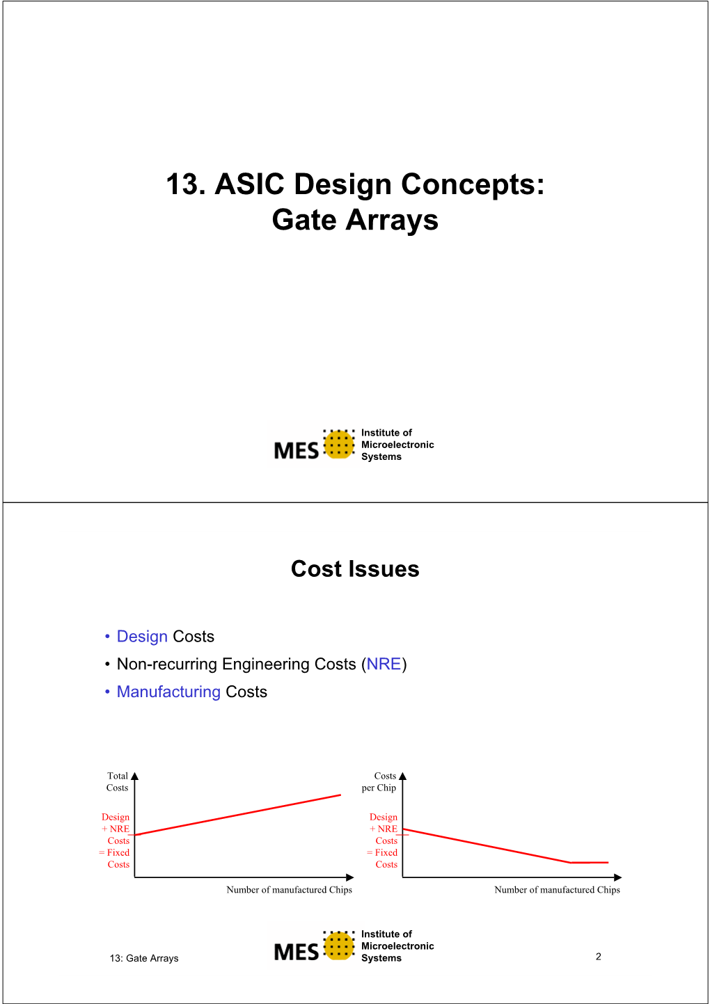 13. ASIC Design Concepts: Gate Arrays