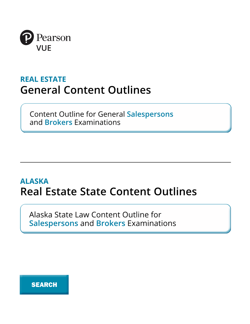 REAL ESTATE General Content Outlines