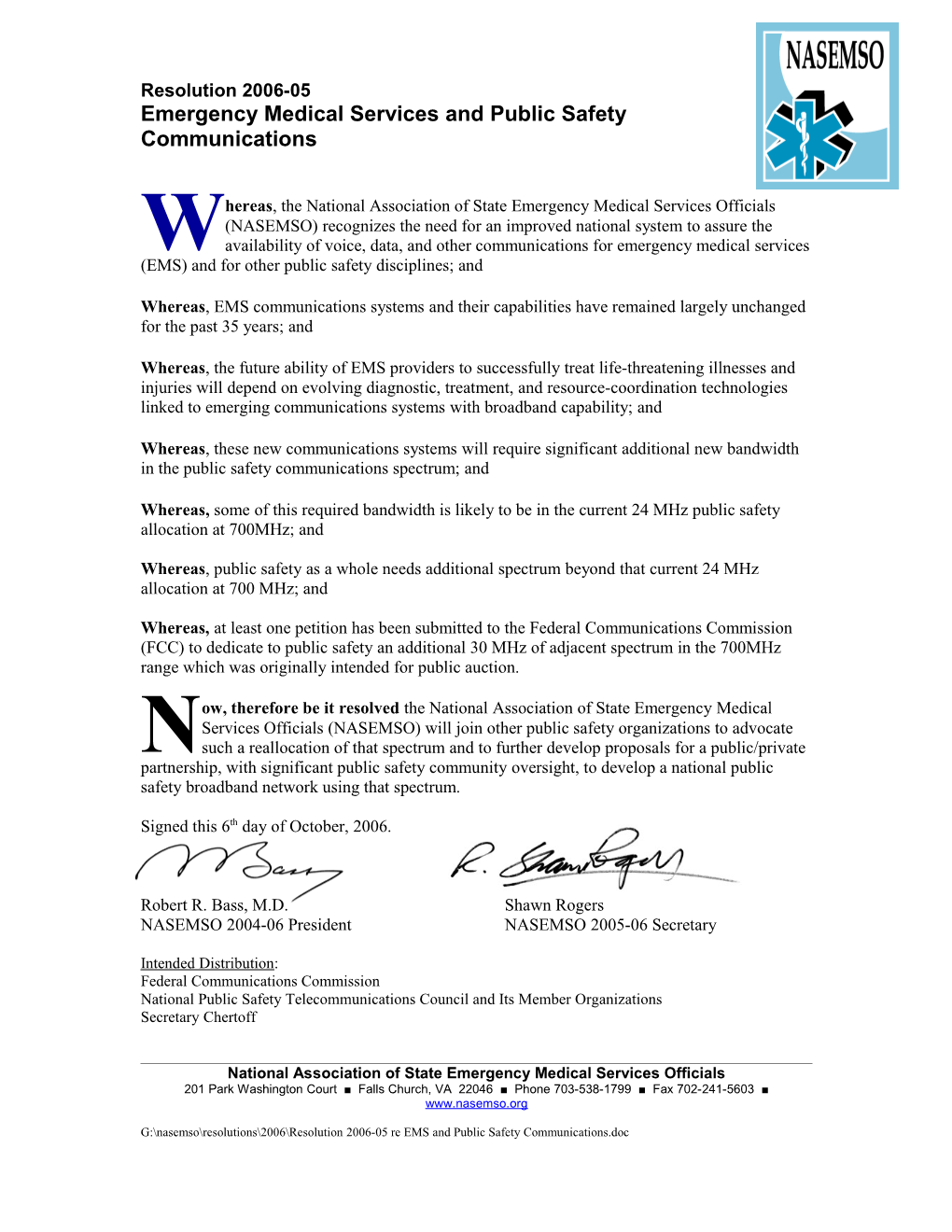 Resolution on Disaster Use of Private and Other Non-Government Assets