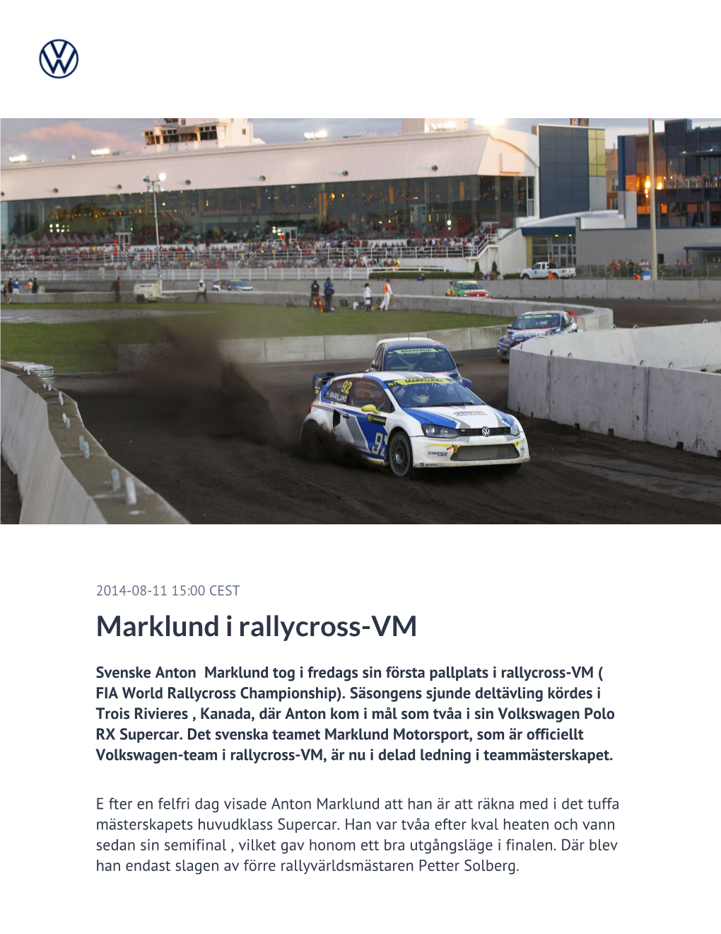 Marklund I Rallycross-VM