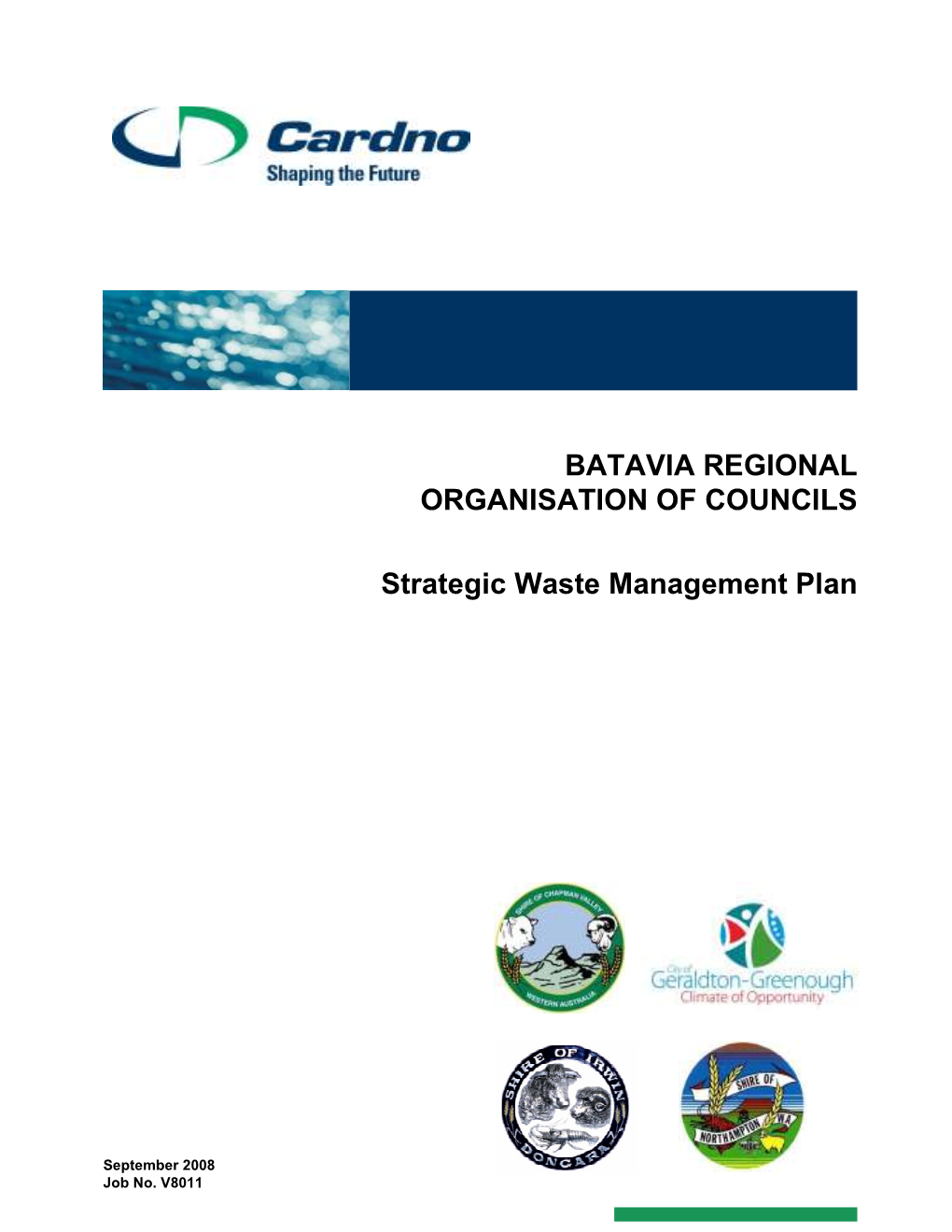 Strategic Waste Management Plan BATAVIA REGIONAL