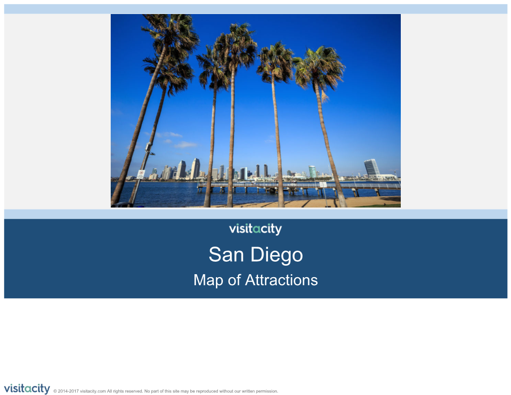 San Diego Map of Attractions