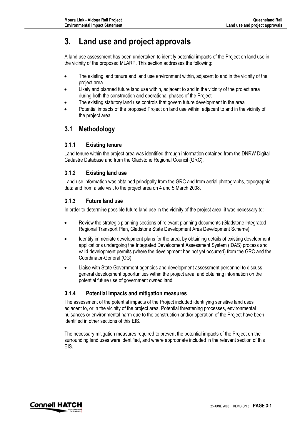 3. Land Use and Project Approvals