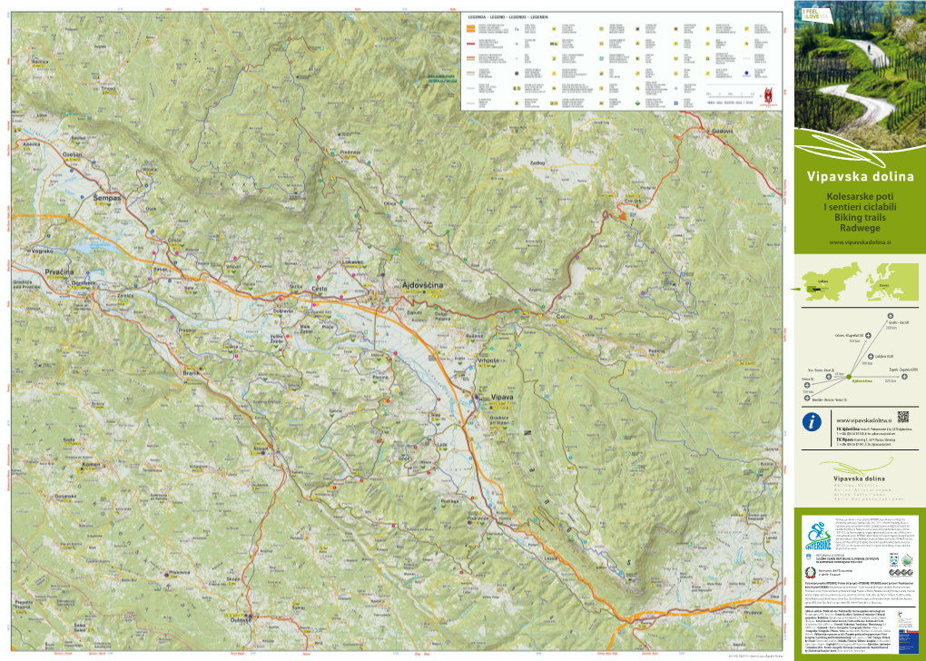 Kolesarske Poti I Sentieri Ciclabili Biking Trails Radwege