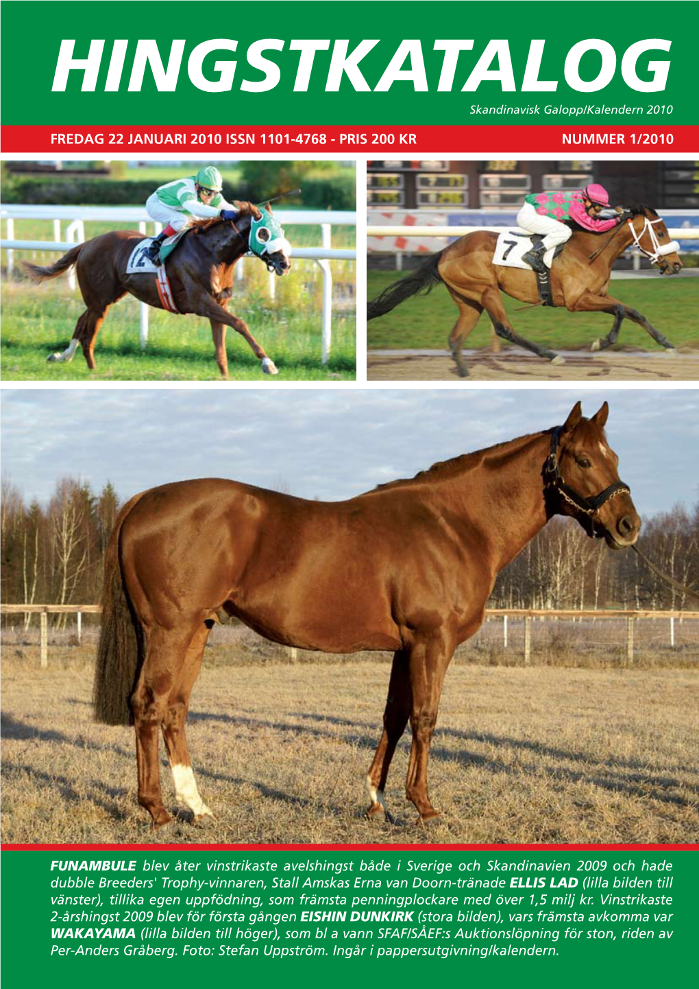 HINGSTKATALOG Skandinavisk Galopp/Kalendern 2010