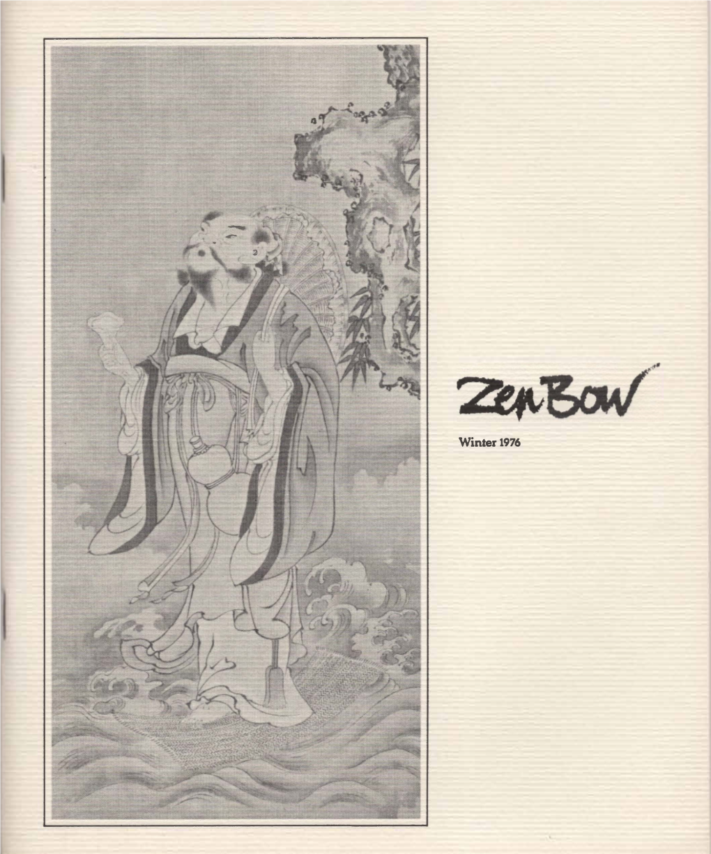 Winter1976 Vohune 9, Number 1 Zen Bow