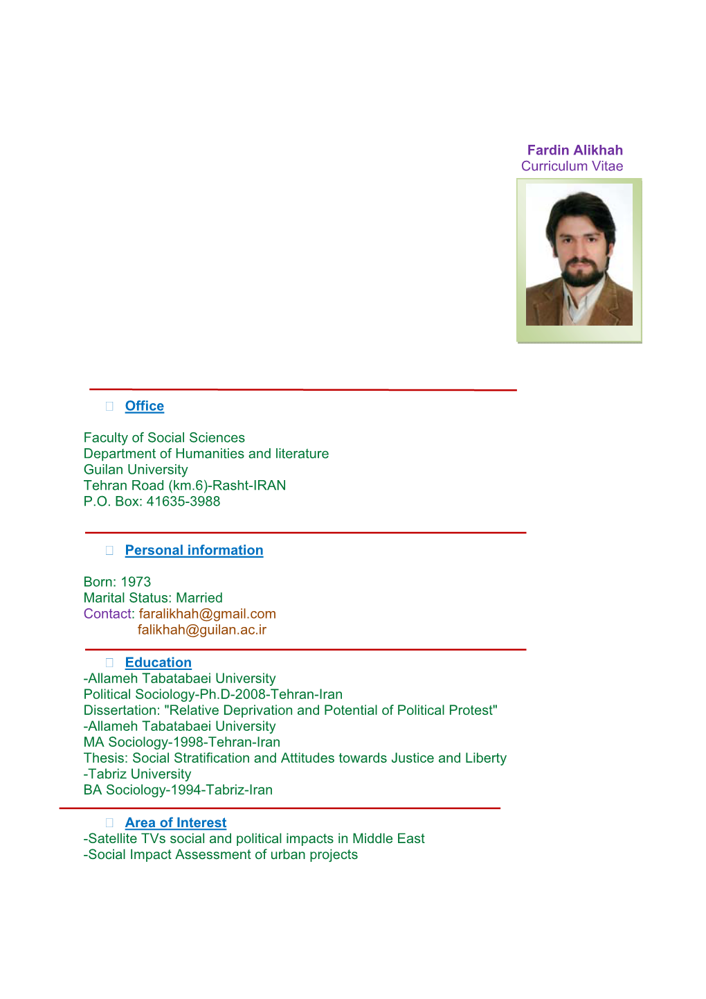 Fardin Alikhah Resume 2.Pdf