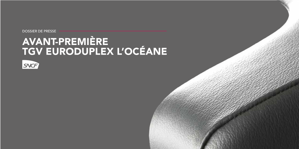 Avant-Première Tgv Euroduplex L'océane