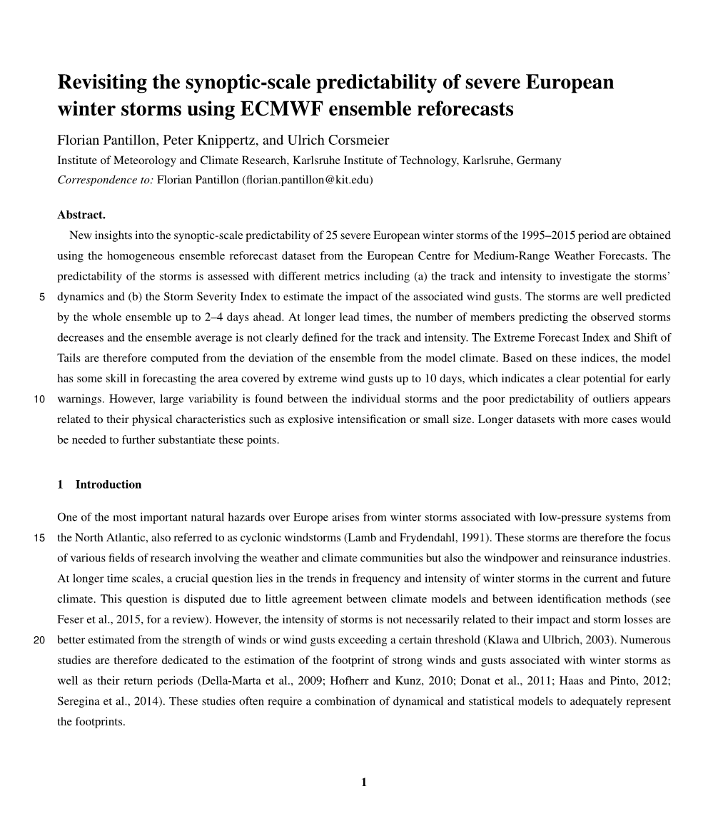 Revisiting the Synoptic-Scale Predictability of Severe European