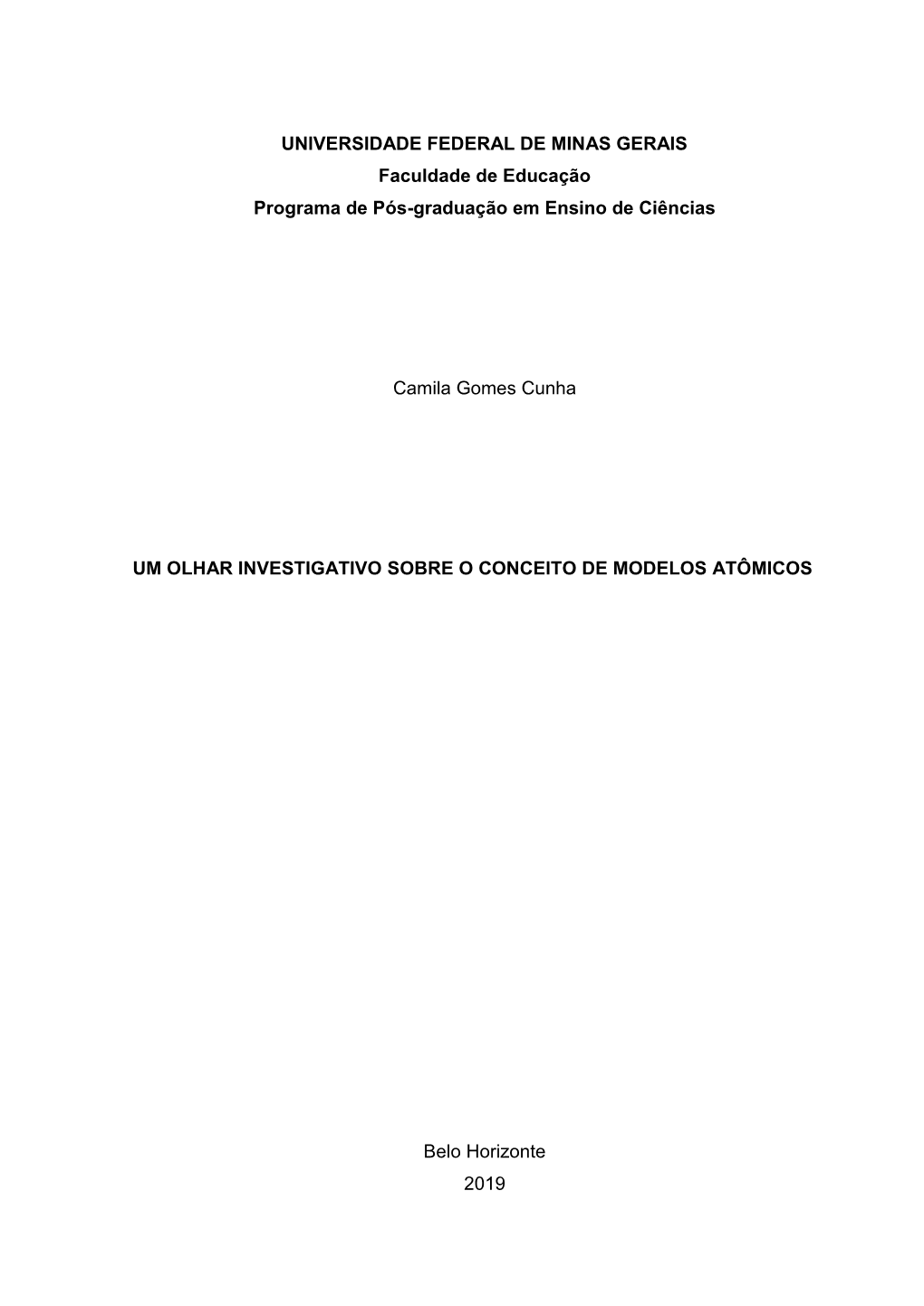 Monografia Um Olhar Investigativo Sobre O Conceito De Modelos