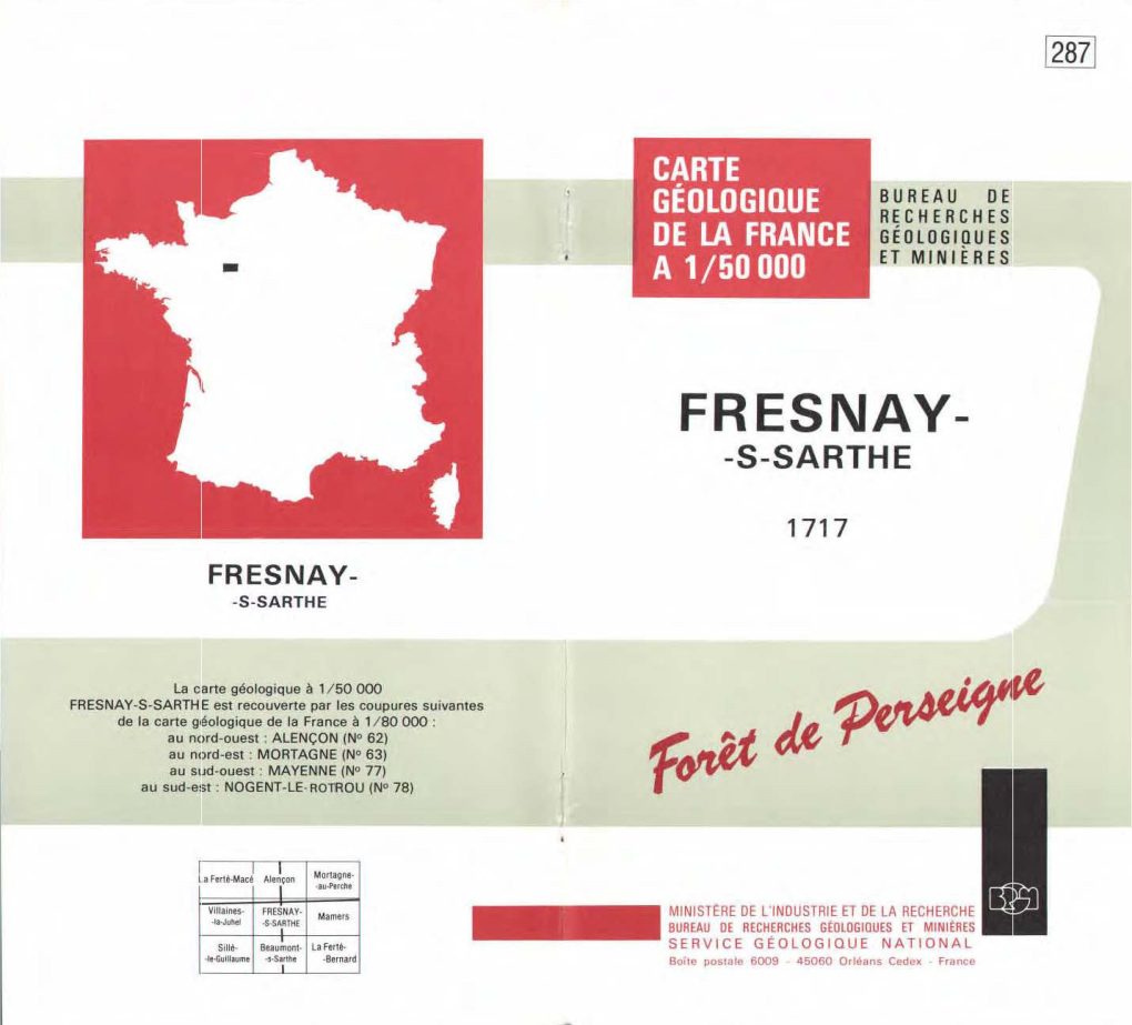 Fresnay-Sur-Sarthe a 1/50 000