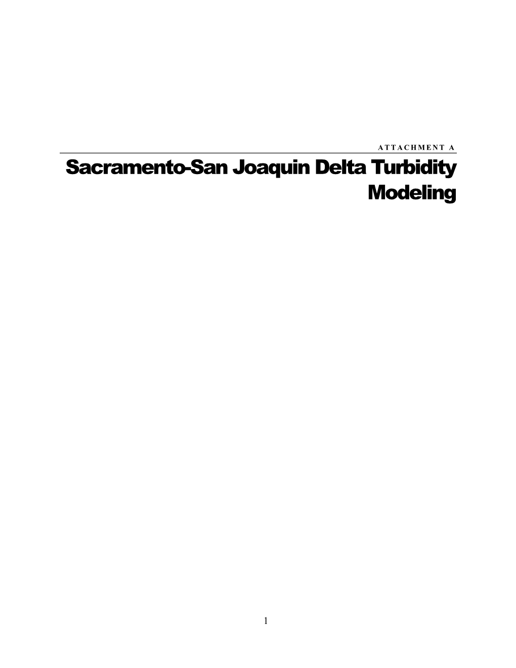 Sacramento-San Joaquin Delta Turbidity Modeling