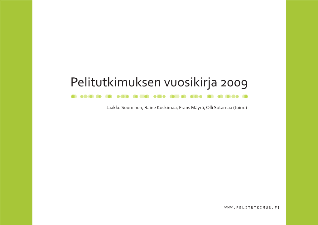 Pelitutkimuksen Vuosikirja 2009