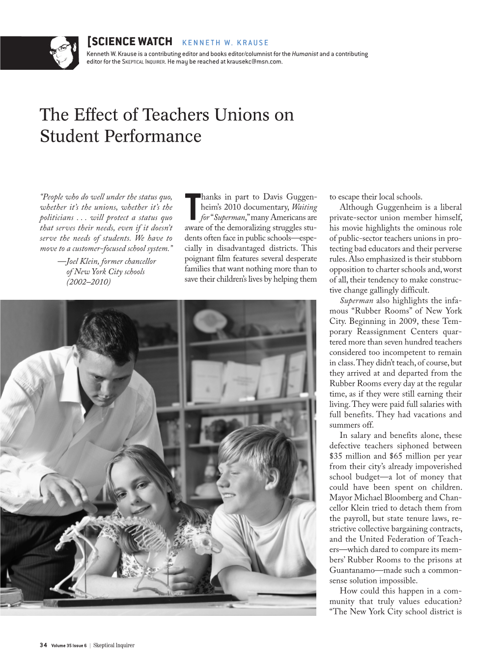The Effect of Teachers Unions on Student Performance