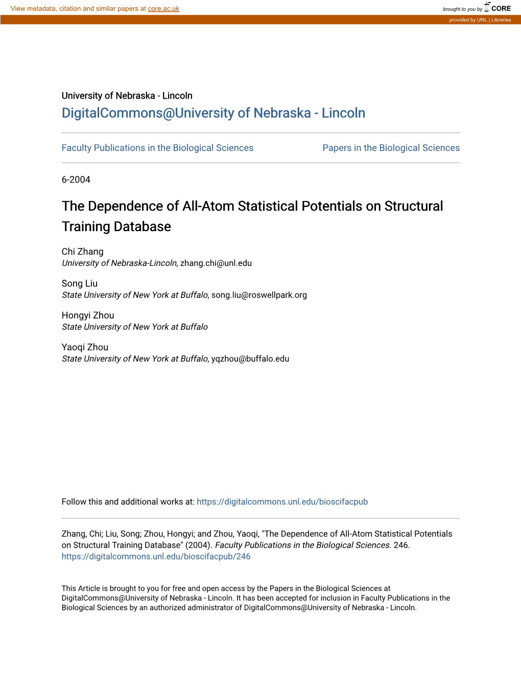 The Dependence of All-Atom Statistical Potentials on Structural Training Database