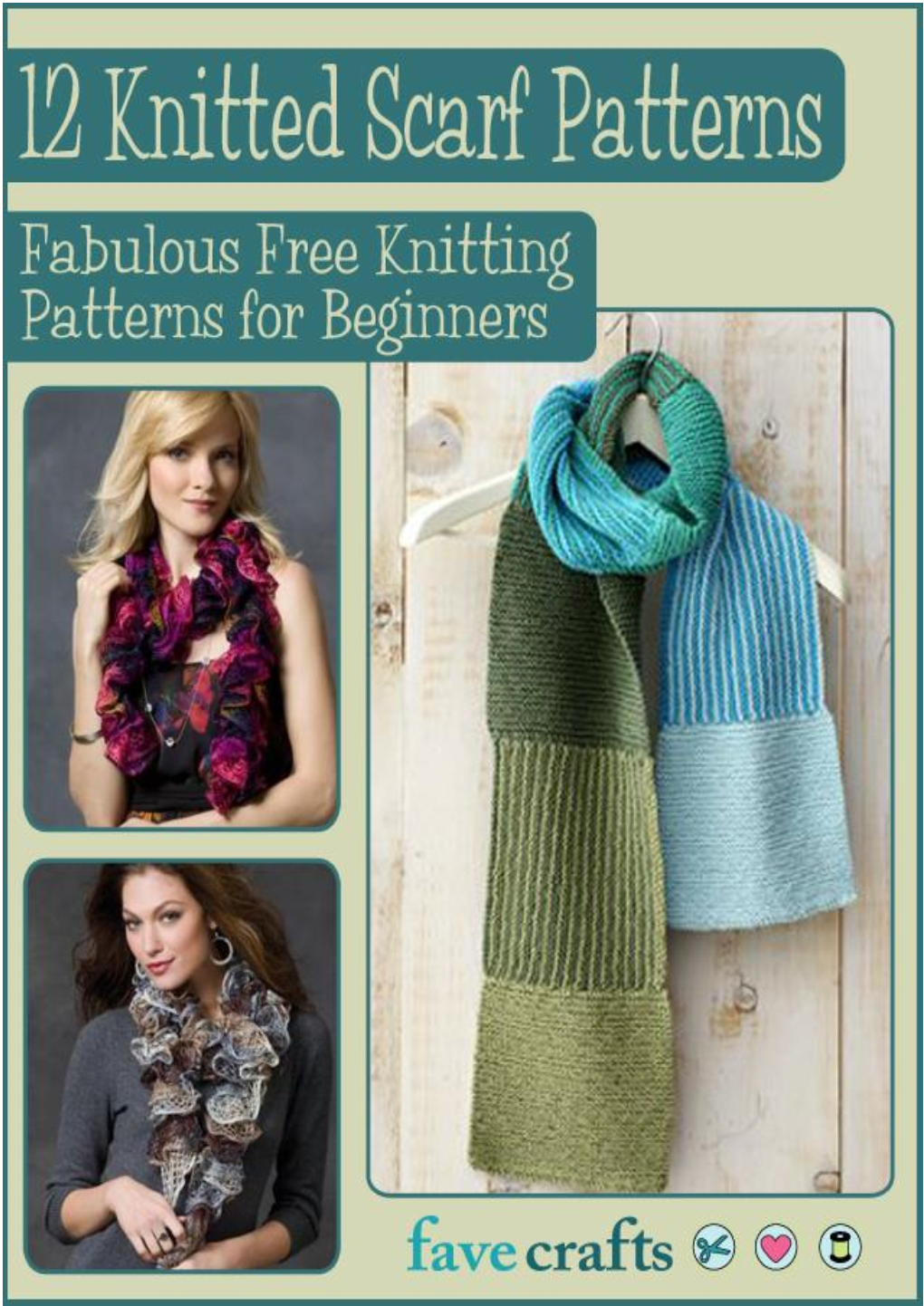 12 Knitted Scarf Patterns: Fabulous Free Knitting Patterns for Beginners