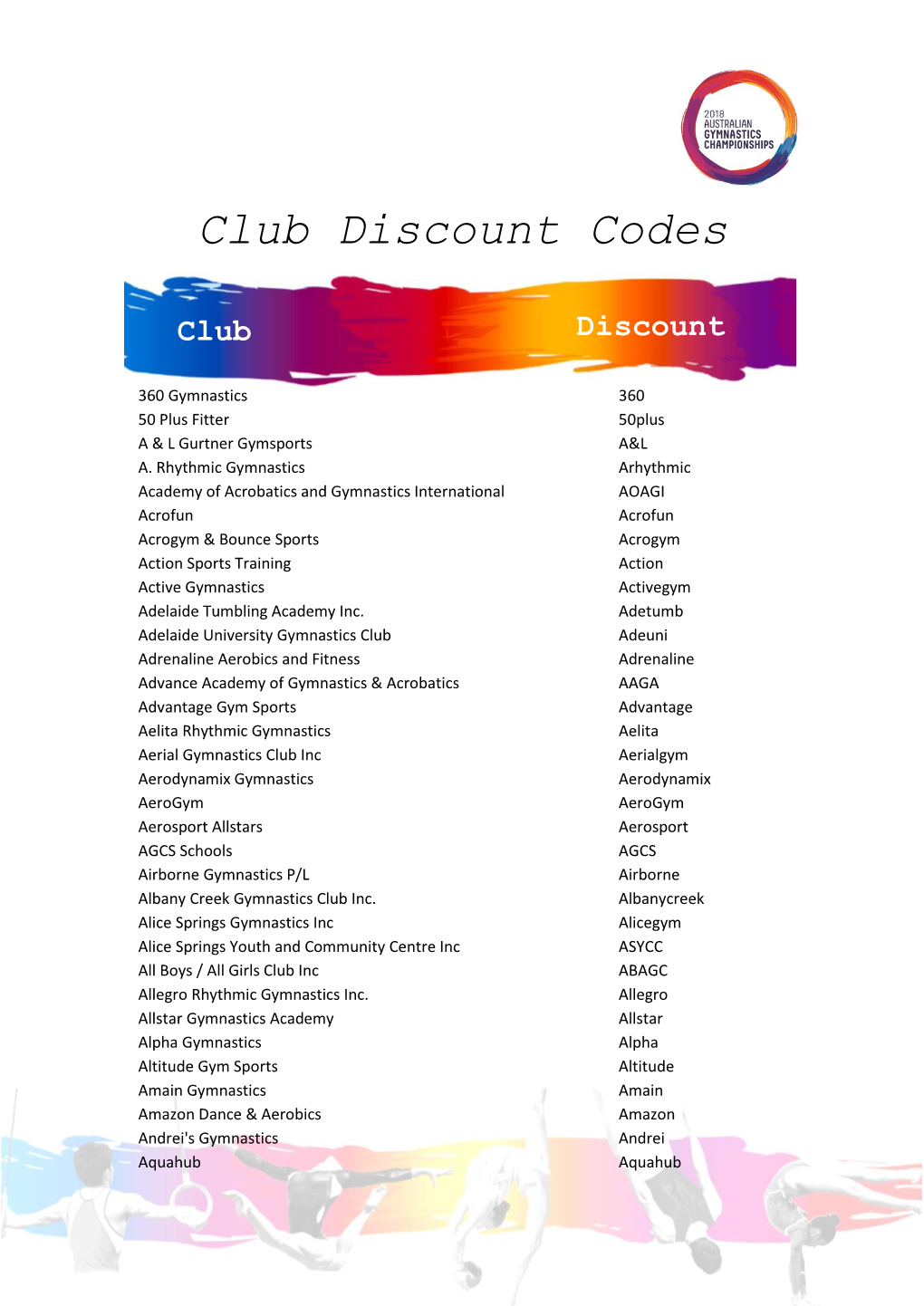 Club Discount Codes