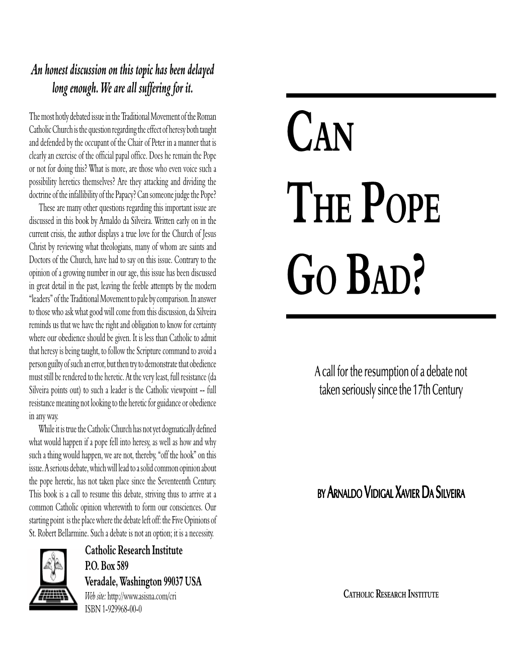 Can Pope Go Bad.P65