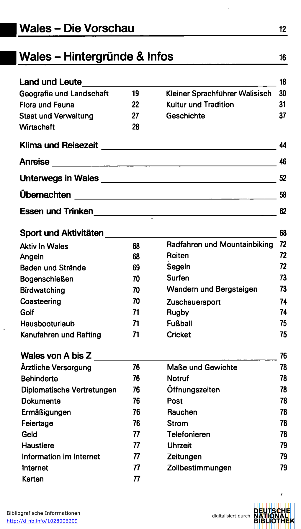 Die Vorschau Wales