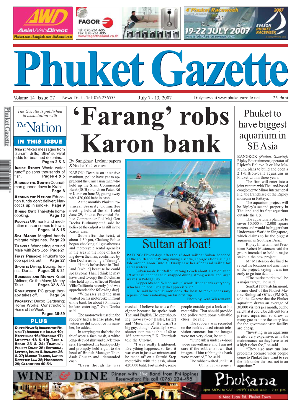 'Farang' Robs Karon Bank