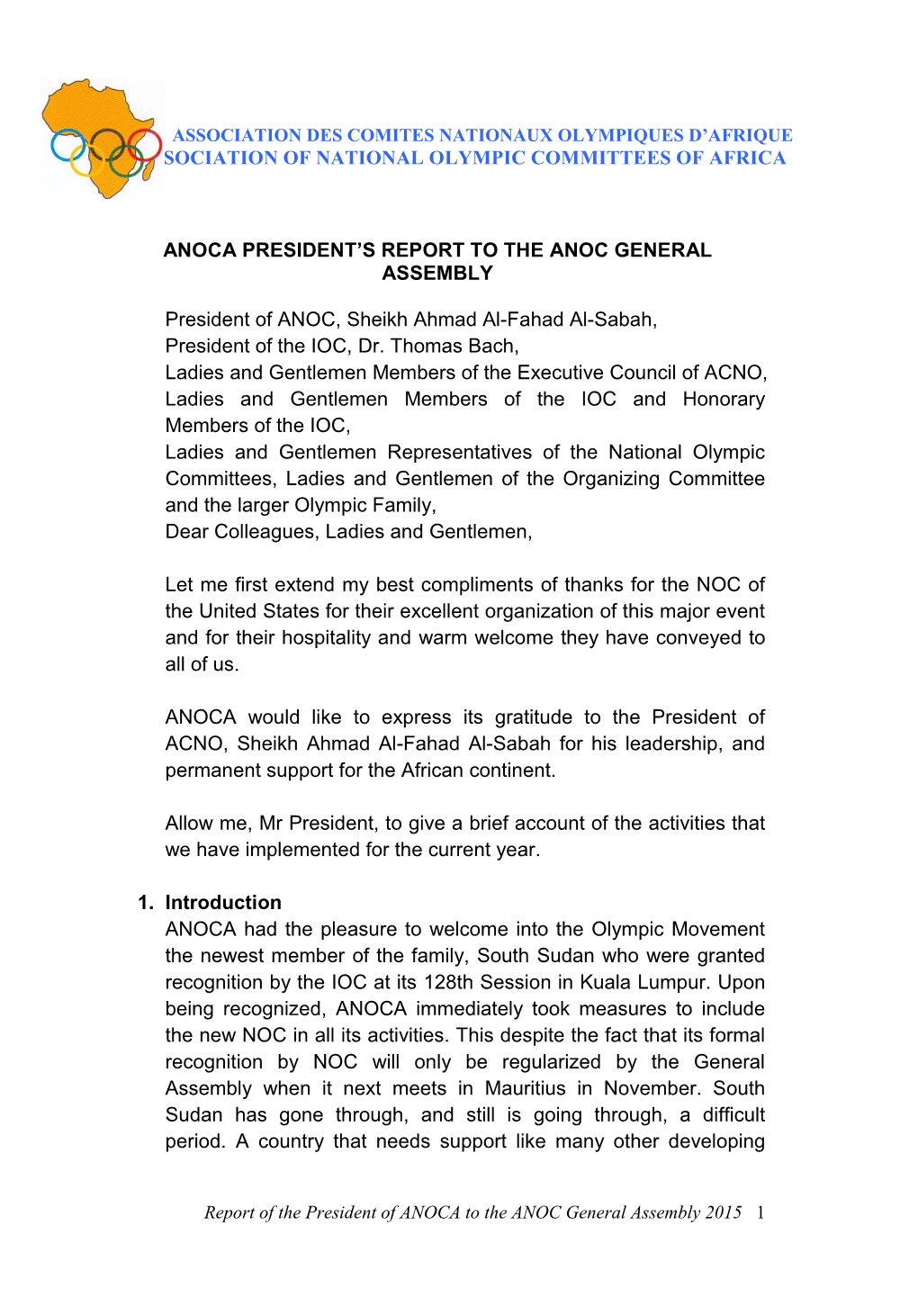 Association of National Olympic Committees of Africa