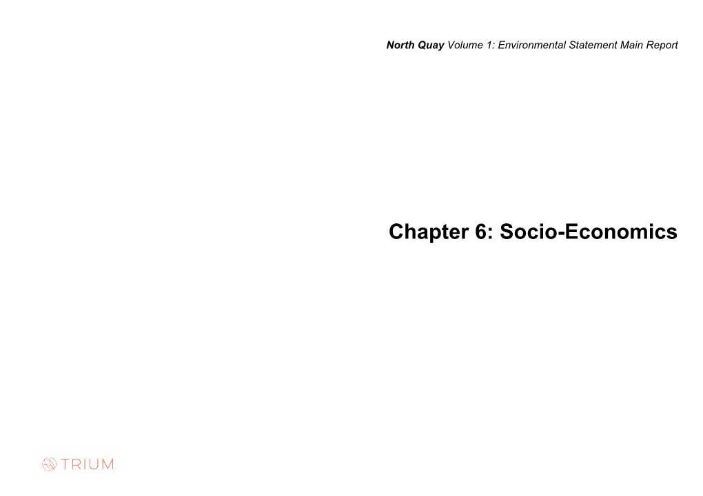 Chapter 6: Socio-Economics
