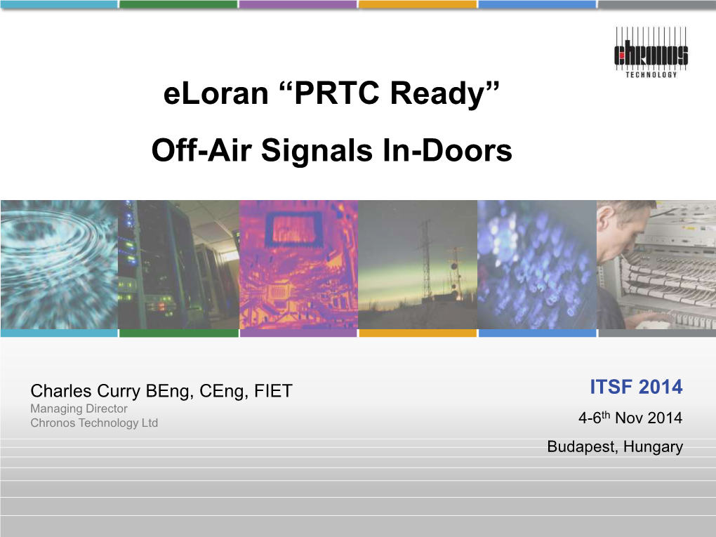 Eloran “PRTC Ready” Off-Air Signals In-Doors
