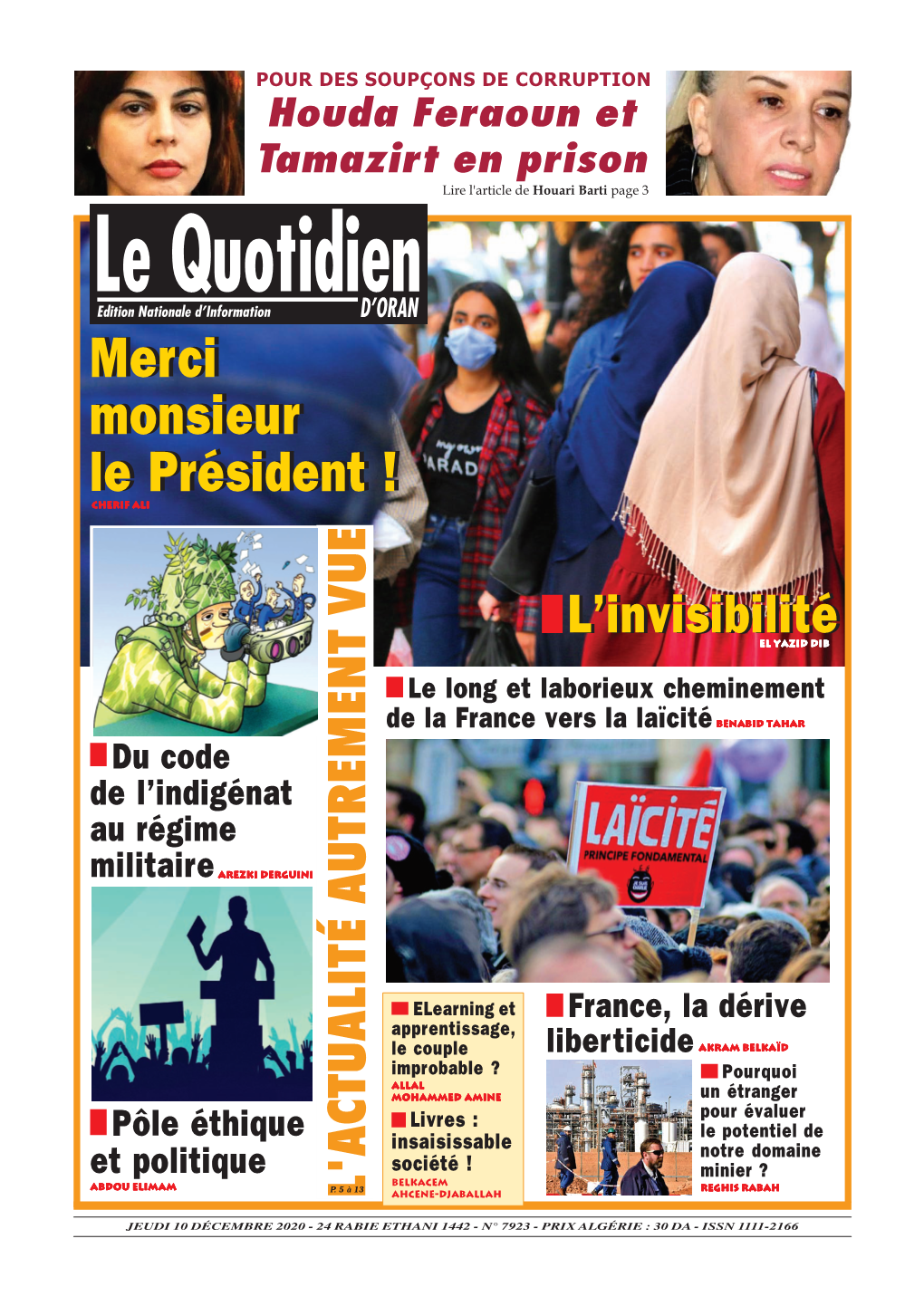 Pdf Le Quotidien D Oran